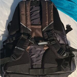 Outdoor Black and Brown Men's Backpack